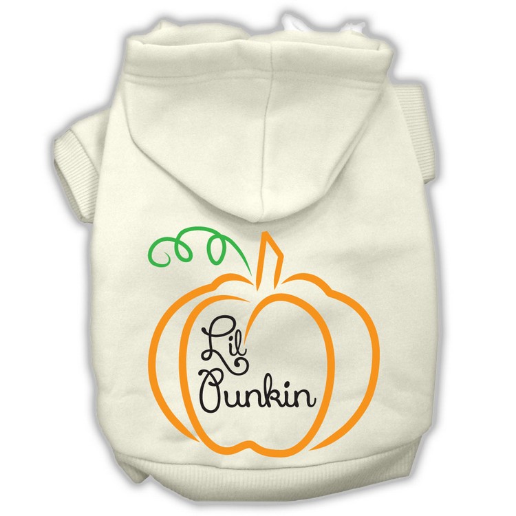 Lil Punkin Screenprint Hoodie Cream XS